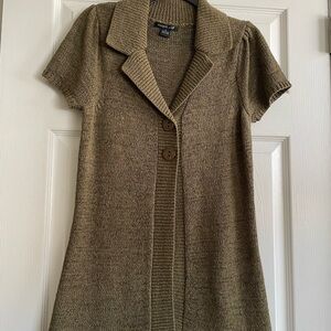 August Silk  Short Sleeve Long Cardigan- Like New!